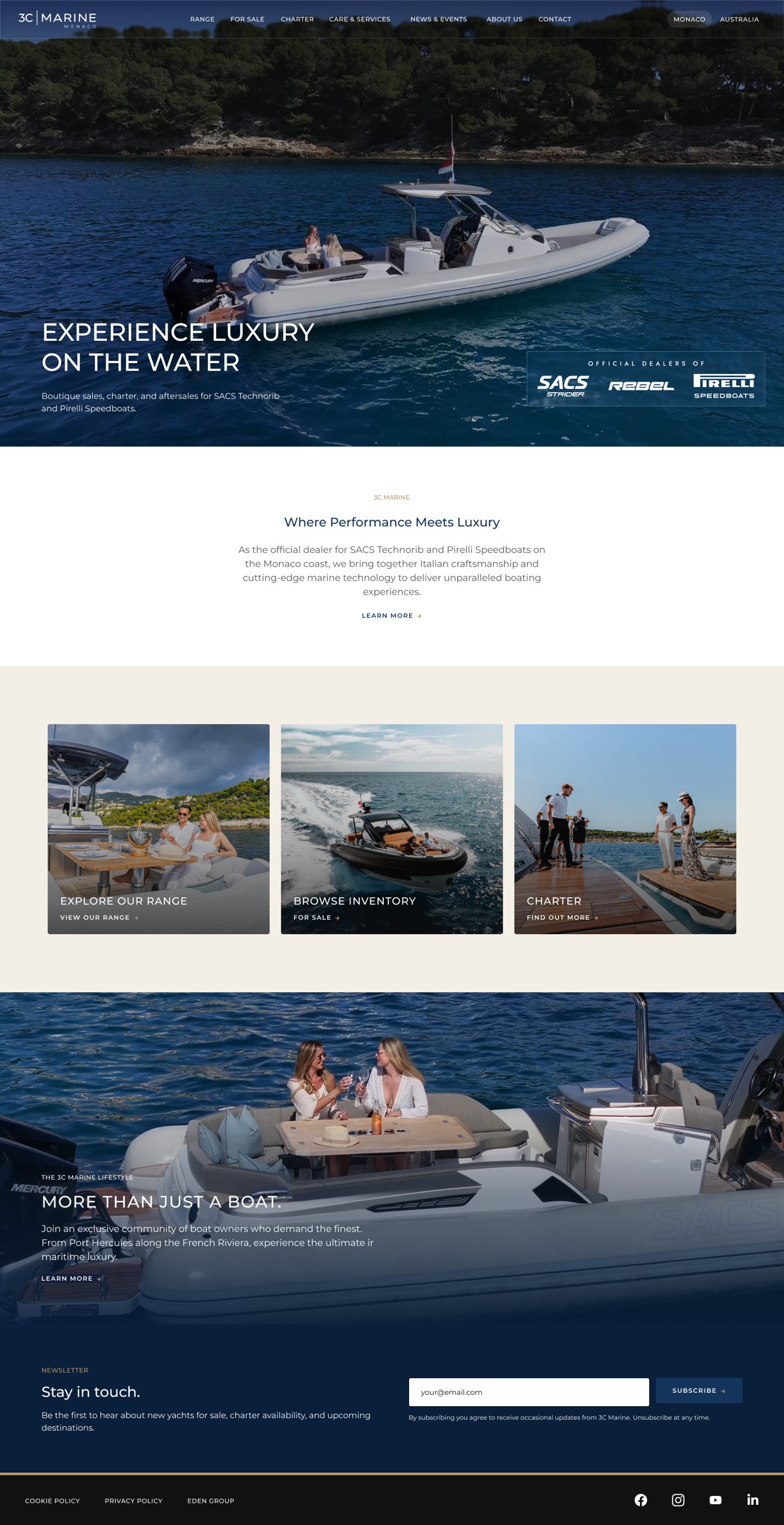 3C Marine homepage